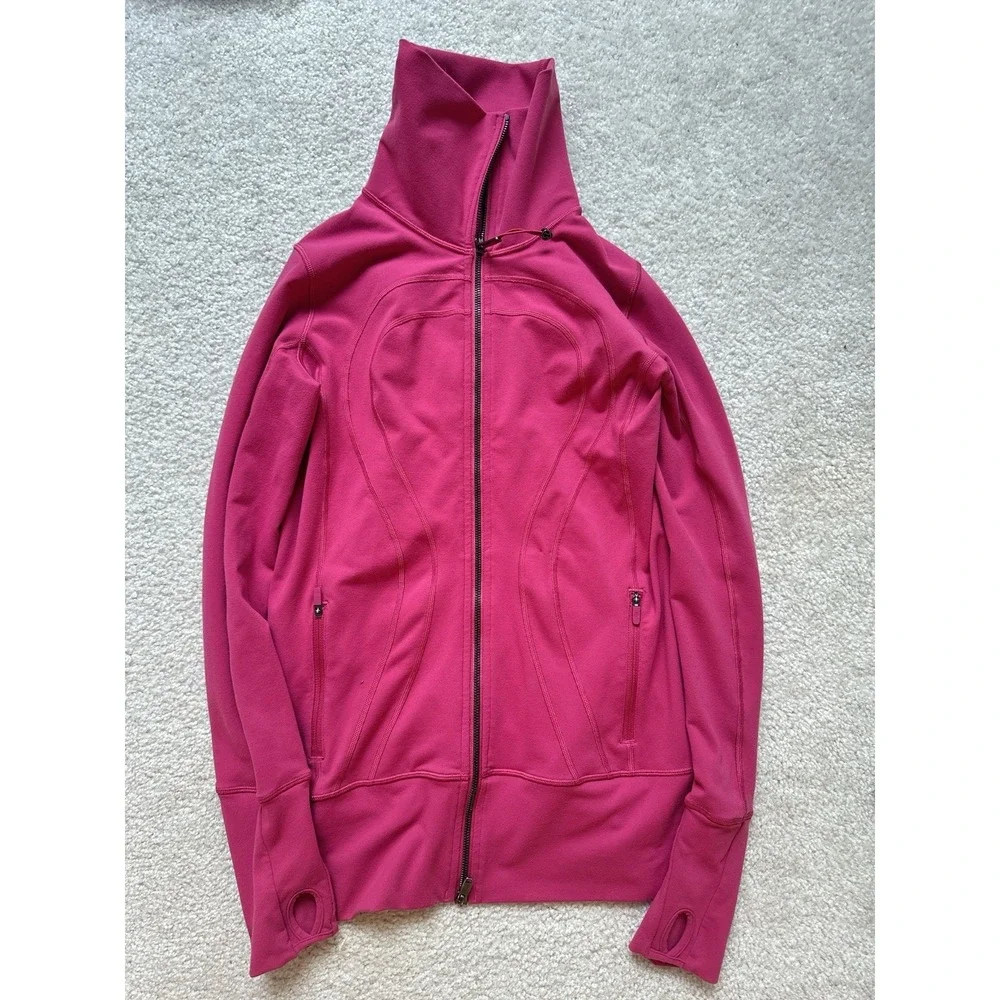 Lululemon In Stride Jacket Violet Red Size 8